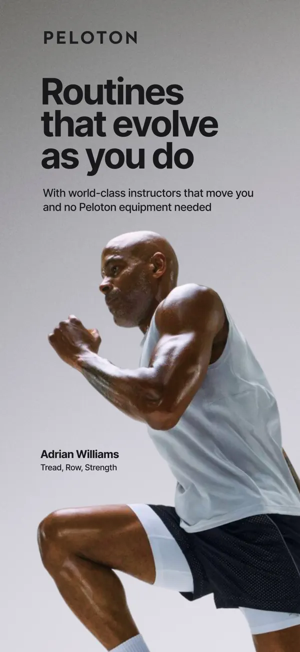 Screenshot of the Peloton app